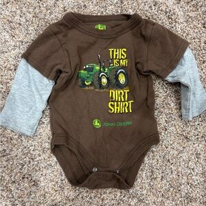 John Deere 6-9 month onesie